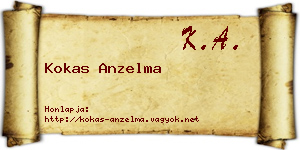 Kokas Anzelma névjegykártya